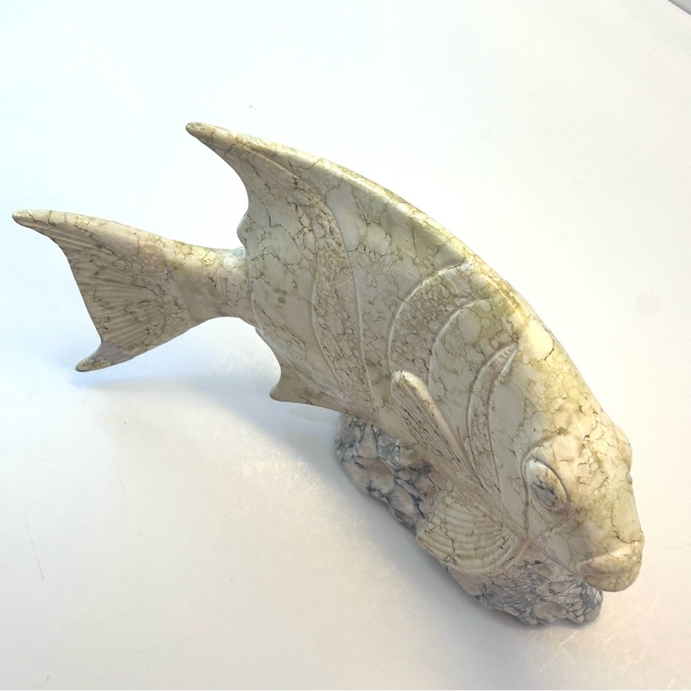 Ceramic Fish Self Table Sitter Repaired - Picture 2 of 9